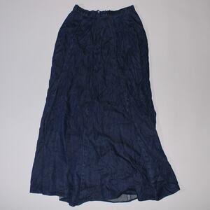 Blue Meli Denim Peasant Maxi Skirt Size 4
